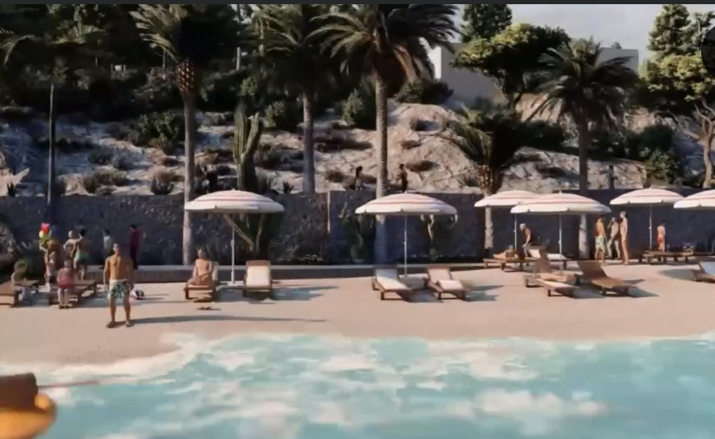 Beach bar në flakë në plazhin e Rradhimës. Detajet