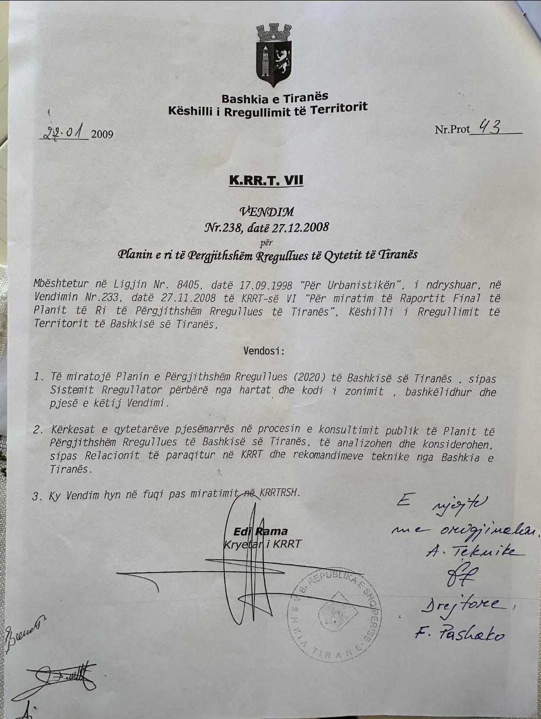 DOKUMENTI/ “SPAK fshehu dokumentin që tregonte se Edi Rama ndryshoi destinacionin e zonës”