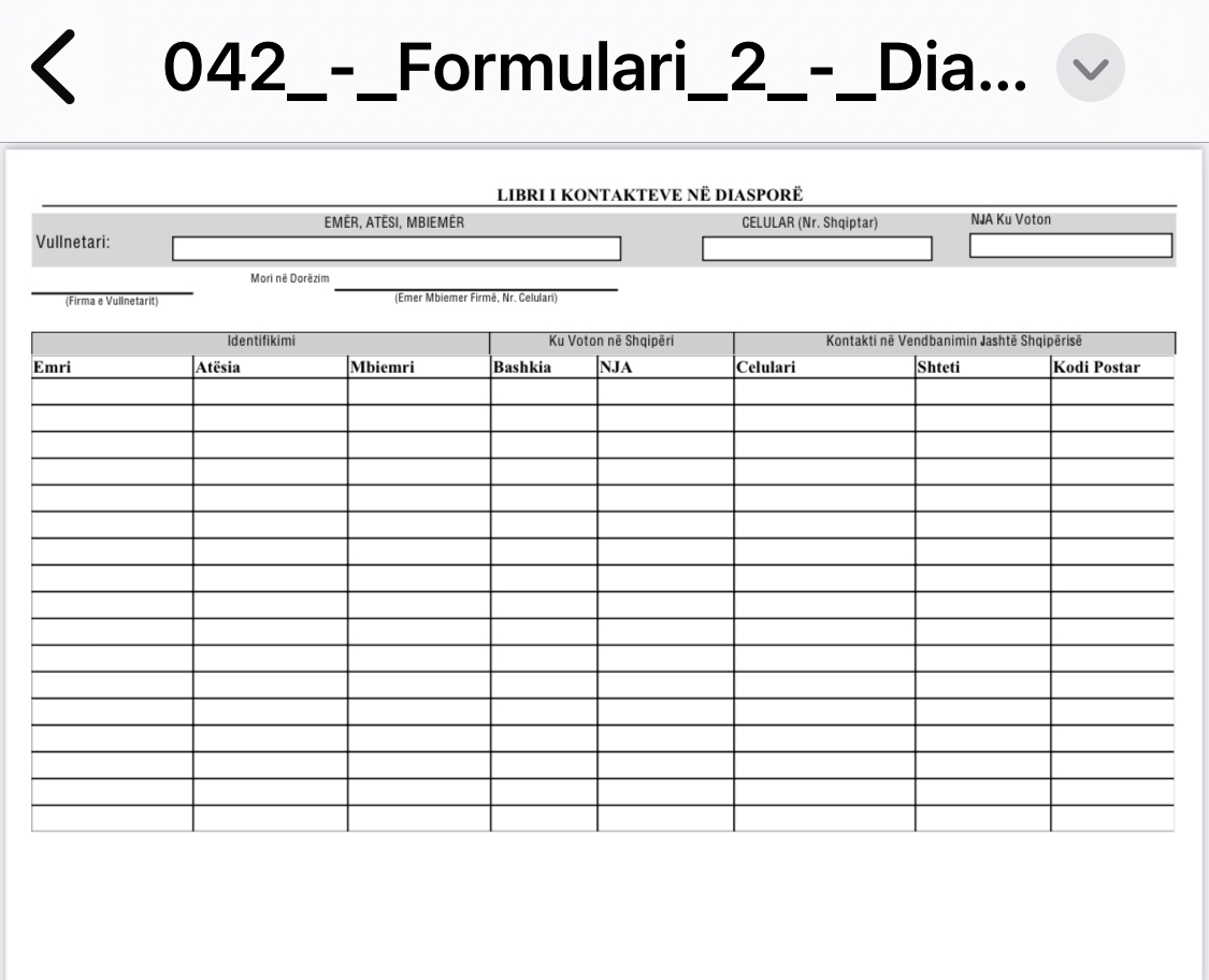 Formular i PS në administratë, i kërkohet secilit 10 vota në diaspor