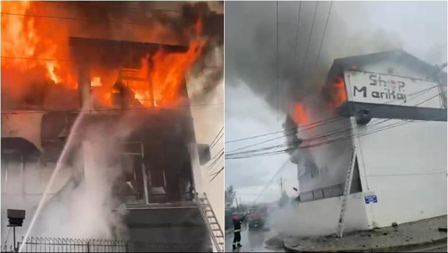 Përfshihet nga flakët marketi në Marikaj të Vorës