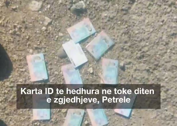 Berisha publikon pamjet e kartave të identitetit të hedhura përtokë ditën e zgjedhjeve